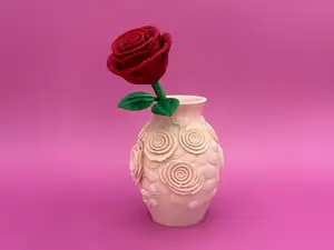 Vase with roses