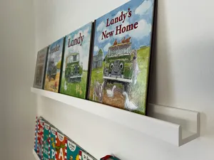 J-Shelf - Modular Book Ledge for Children's Books