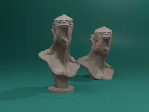 Merman Warior Bust - Various Scales