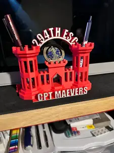 Engineer Castle Desk Pencil Holder