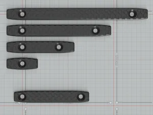 MLOK Skinny Rail Covers - Pill Texture