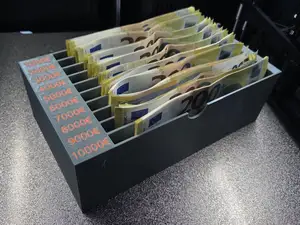 Geldschein Aufbewahrungsbox €+$ V2