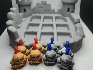 Castle Clash: Gold vs Silver Knights Tic Tac Toe