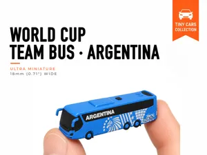 Tiny World Cup Bus - Argentina - Mini Car Series