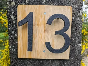 Contemporary Stand-off House Numbers - 9.5 INCH
