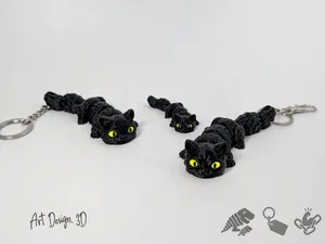 Articulated Black Cat - Strong Joints