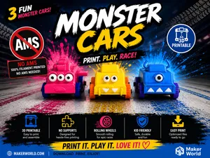 Monster Cars – Print & Race! (AMS ONLY FOR EYES)