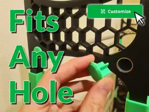 Parametric Hole Cover Cap Plug (Fits Any Hole)