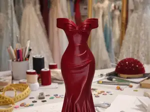 Portapenne Abito Rosso