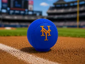 NY Metro - baseball display w/ separate logo