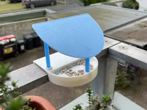 Bird and Squirrel Feeder for Balcony Railing