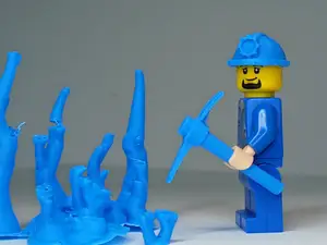 Miner’s pickaxe and helmet Minifigure Brick
