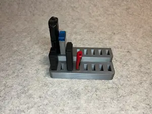 Stand organizer for 16 USB sticks