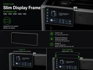 Slim Carbon Display Frame X2D P2S H2S H2D H2C