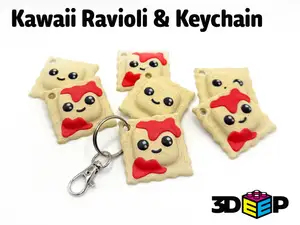Kawaii Ravioli & Keychain - No Supports