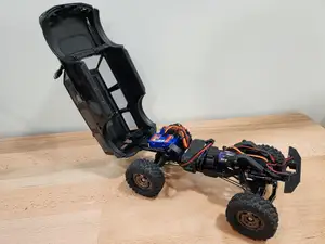 TRX4M Body Lift, Low Profile Bumper, Hinged Body