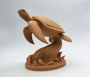 Swimming Sea Turtle Sculpture