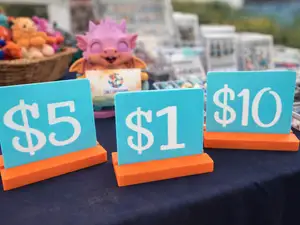 Minimalist Price Sign Display | Market & Vendor