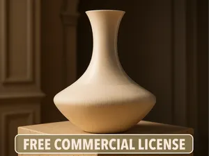 VELORA – Japandi Vase with Ribbed Decoration