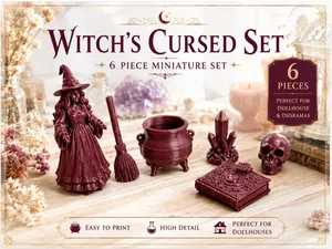 Witch’s Cursed Miniature Set - 6 Pieces