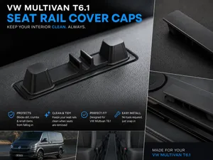 VW Multivan T5 T6 T6.1 Seat Rail Cover Caps