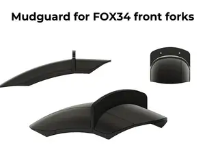 Durable and stylish mudguard for FOX 34 fork
