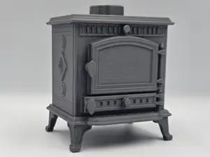 Iron Fireplace Stove Scale 1/10