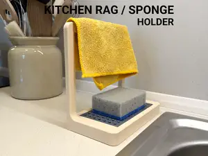 Kitchen Rag + Sponge Holder