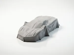 Ferrari LaFerrari Covered Car Sculpture