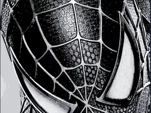 Hueforge Spiderman head black and white comic