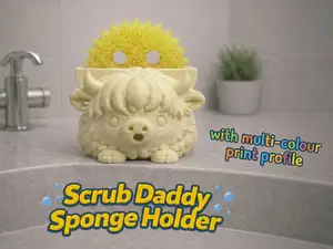 Clyde the Highland Cow Scrub Daddy Holder