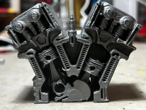 V6 Engine Mechanical Section Model