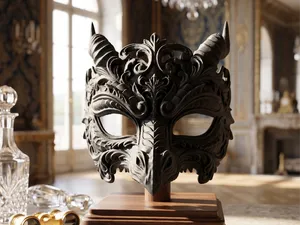 Baroque Dragon Masquerade Mask