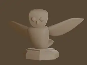 owl statue from "The Tragedy of little Joy"
