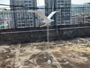 会飞的海鸥(一体打印),悬挂飞鸟客厅阳台装饰儿童床头玩具空中吊饰悬挂
