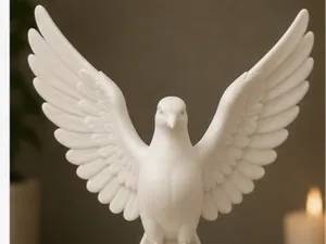 Holy Spirit Dove on Clouds