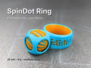 SpinDot Ring: Precision You Can Wear. 20min, 4size