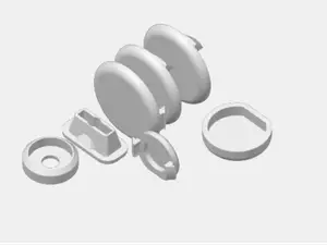clips cache vis porte Honda Prelude 3g V1