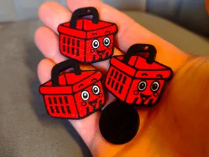 Basket Karol keychain , magnet , cart coin 