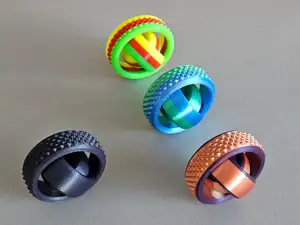 Studded 3 Ring Gyro Fidget Spinner