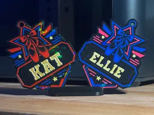 Custom Dance Bag Tag | Personalized Dance Keychain
