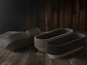 Triple Planter – Modern Self-Watering Pot