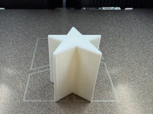 Simple Star Pillar - Fun & Easy Print for Everyone
