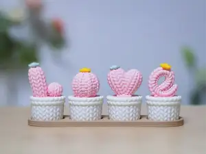 LOVE · 针织仙人球摆件 ｜螺纹组装｜免支撑易打印