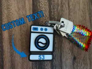 Laundry Key Tag – Custom Text Area 