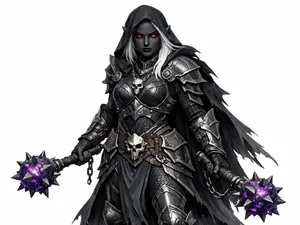 Ambelline - Female drow Shade (Warrior-Priest)