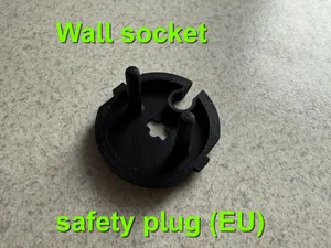 Wall socket safety plug (EU)