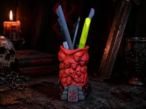 Berserk Skull Demon Cup Stationary Pencil Holder