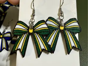 Cheer Hairbow Earrings
