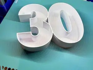 Zahl 30 für Geburtstag zum befüllen mit Moos